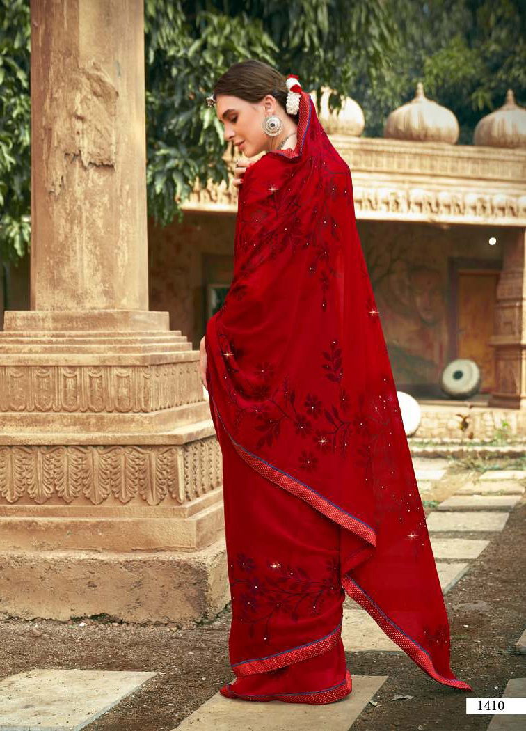 Laxminam Palki New Fancy Ethnic Wear Georgette Saree Collection